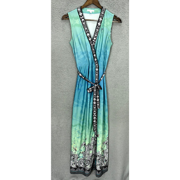 New York & Company Dresses & Skirts - Vtg Y2K New York & Co Maxi‎ Dress Womens XS Blue Feminine Boho Fairy Ethereal